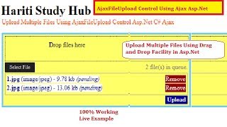 AjaxFileUpload Control Using Ajax Toolkit in AspNet C  Hindi  Learn Online Programming Free [upl. by Rutter373]