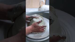 Centering clay  pottery process pottery wheelthrowing centering clay [upl. by Lemrahs]