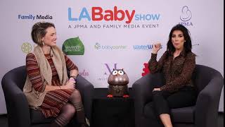 Adrianna Costa with Crane at LA Baby Show LABS18 [upl. by Siro]