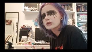 attempting to do corpse paint for the first time [upl. by Pena]