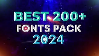 Best 200 New Font Style Download  New Fonts Pack 2024  English Font Style Download [upl. by Grenville]