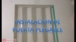 Como instalar una puerta plegable MUY FÁCIL [upl. by Casandra727]