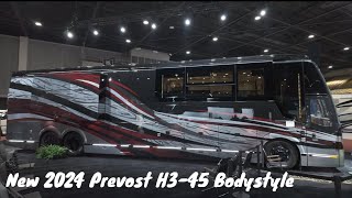 New 2024 Prevost H345 Millennium Coach Exterior Highlights Tampa RV SuperShow [upl. by Ailaroc]