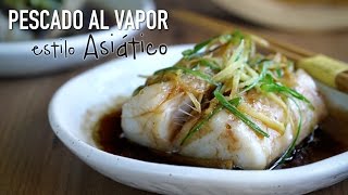 Pescado al vapor estilo asiatico  Asian Style Steamed Fish l Kwan Homsai [upl. by Nitsyrk]