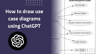 شرح رسم UML Use Case Diagram بواسطة ChatGPT بضغطة زر [upl. by Kurr186]