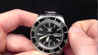 Seiko SNZH55K1 Automatikuhr Testbericht Video [upl. by Kathlene]