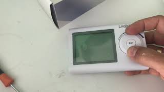 Digital thermostat WIRELESS R3 RF Logictherm video tutorial unboxing Noul termostat cu Display [upl. by Assennej]