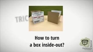 How to turn a box inside out  Trick 3 [upl. by Beard]