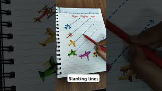 Trace slanting lines for nursery kidssong kids nurseryrhymes song [upl. by Lana758]