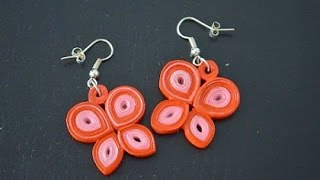 Quilling butterfly earrings [upl. by Ivory]