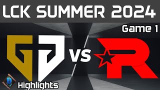 GEN vs KT Highlights Game 1  LCK Summer W8D3 2024  GenG vs KT Rolster by Onivia [upl. by Edya220]