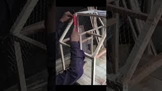 Making Process of wooden Cage For Birds [upl. by Burke]