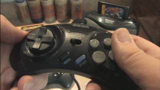 Classic Game Room HD  SEGA GENESIS 6BUTTON MK1470 CONTROLLER [upl. by Ruford]