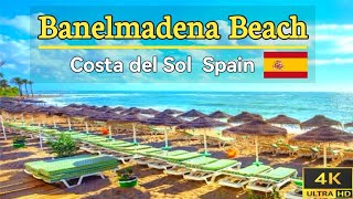 Benalmadena Beach Walk Spains Coastal Paradise Captured in Stunning 4K  Travelarc [upl. by Ardnekan]