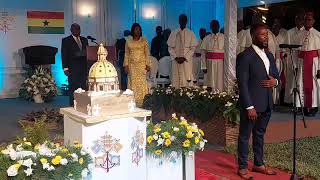 The Vatican 🇻🇦 anthem performed in March at the Apostolic Nunciature of Ghana [upl. by Esinyt148]