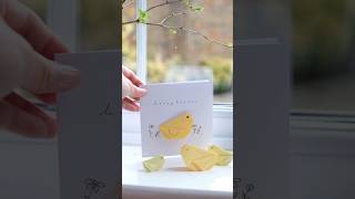 How to fold origami chick Kimigami origami origamichick eastercrafts diyeaster shorts 折り紙 [upl. by Lliw]