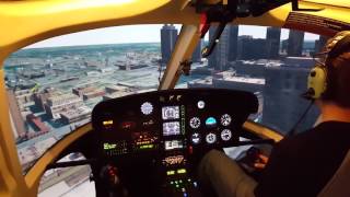 Frasca H125 Helicopter Flight Training Device with incredibly realistic visual system [upl. by Cozza742]