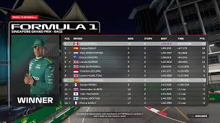 F1 24 Singapore Grand Prix LIVE Stream  Full Race [upl. by Goodhen65]