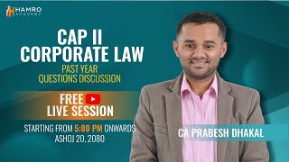 CAP II Corporate amp Other Laws June 2023 Questions Discussion  CA Prabesh Dhakal [upl. by Hesper]