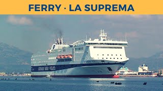 Departure of ferry LA SUPREMA Olbia GNV [upl. by Ayenat310]