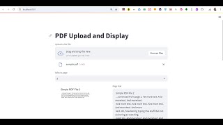 Python 3 Streamlit Web App to Extract Text From PDF Document Using Poppler Library in Browser [upl. by Aniret699]