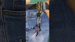 How to make a paracord belt clip kelaparacord kelaparacordtutorial paracordtutorial paracordbelt [upl. by Hans]