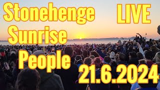 Stonehenge Solstice People 2162024  Live Music Vibes [upl. by Neelhtac]