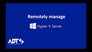 Microsoft HyperV Server Remotely manage by Window Admin Center and HyperV Manager [upl. by Razatlab]