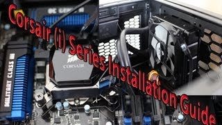 How to Install Corsair H80i H100i CPU Liquid Cooler  Quick Guide Corsair H80i w Intel 1155 Socket [upl. by Biron]