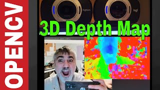 3D Stereo Depth Vision with 2 Cameras  OpenCV Python Tutorial [upl. by Osithe]