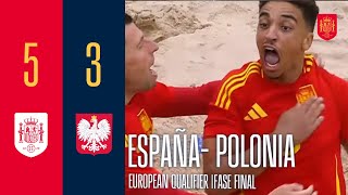 RESUMEN  España 53 Polonia  European Qualifier  Fase final  🔴 SEFUTBOL [upl. by Ahsi158]