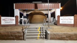 Worlds LARGEST Ball of Sisal Twine amp Old Restored Gas Station  Cawker City Kansas alongtheway [upl. by Nima]