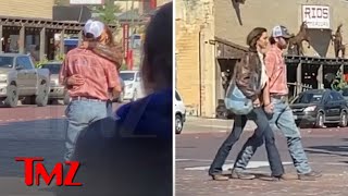 Bella Hadid Making Out With Real Life Cowboy Adan Banuelos  TMZ Exclusive [upl. by Finnie]