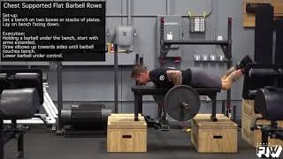 Chest Supported Flat Barbell Rows [upl. by Honoria]