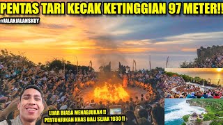 TARI KECAK DAN API PURA LUHUR ULUWATU BALI JALANJALANSKUY [upl. by Spieler]