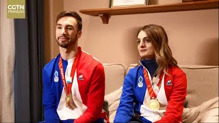 Gabriella Papadakis et Guillaume Cizeron duo français de danse sur glace brillent aux JO 2022 [upl. by Onig676]