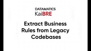 KaiBREExtractbusinessrulesfromlegacycodebases [upl. by Etolas]