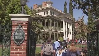 Disneylands Haunted Mansion closed for construction [upl. by Ferullo]