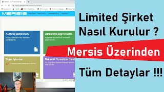 LTD Şirket Kuruluşu İşlemleri  Mersis Üzerinden [upl. by Juliano546]