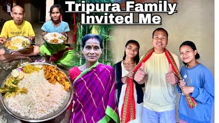 Got invitation for Dinner from Tripura’s Village  First time Tripura tribes ka Khana khaya [upl. by Inavoj]