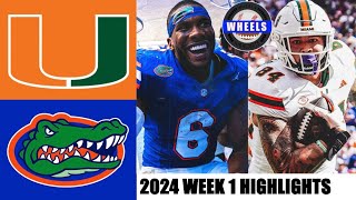 19 Miami vs Florida  Full Game Highlights  2024 College Football Highlights [upl. by Oinotna]