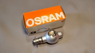 Osram Light Bulb for 8mm film projector  Made in Belgium  Overview [upl. by Ober846]