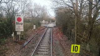 Yate Middle to Tytherington Quarry Cab Ride aboard 66105 Part 1 [upl. by Childers]