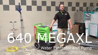 Extraction Using 640 MEGAXL Water Extractor and Pump [upl. by Nauqas]