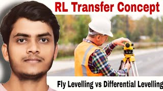 RL transfer concept by HI method  Fly levelling vs Differential levelling [upl. by Hansel680]