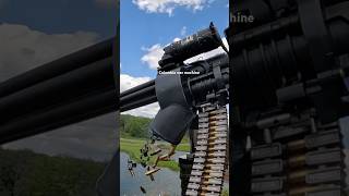 M134 Mini Gun Eating Ammo in Slow Motion [upl. by Mintun315]