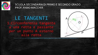 Circonferenza  Esercizi con le Rette Tangenti [upl. by Koball]