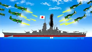 How To Sink The Biggest Battleship EVER IJN Yamato In Ships At War [upl. by Fortin]