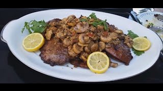 How To Pan Fried Beef Eye Round Steak  How To Cook Steak with Mushroom Recipe [upl. by Derry]