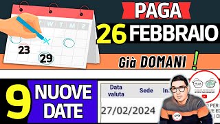 Inps PAGA 26 FEBBRAIO ⚡ NUOVI PAGAMENTI 2024 DATE ANTICIPI ➡ ADI AUU ISEE BONUS IRPEF PENSIONI [upl. by Menard997]